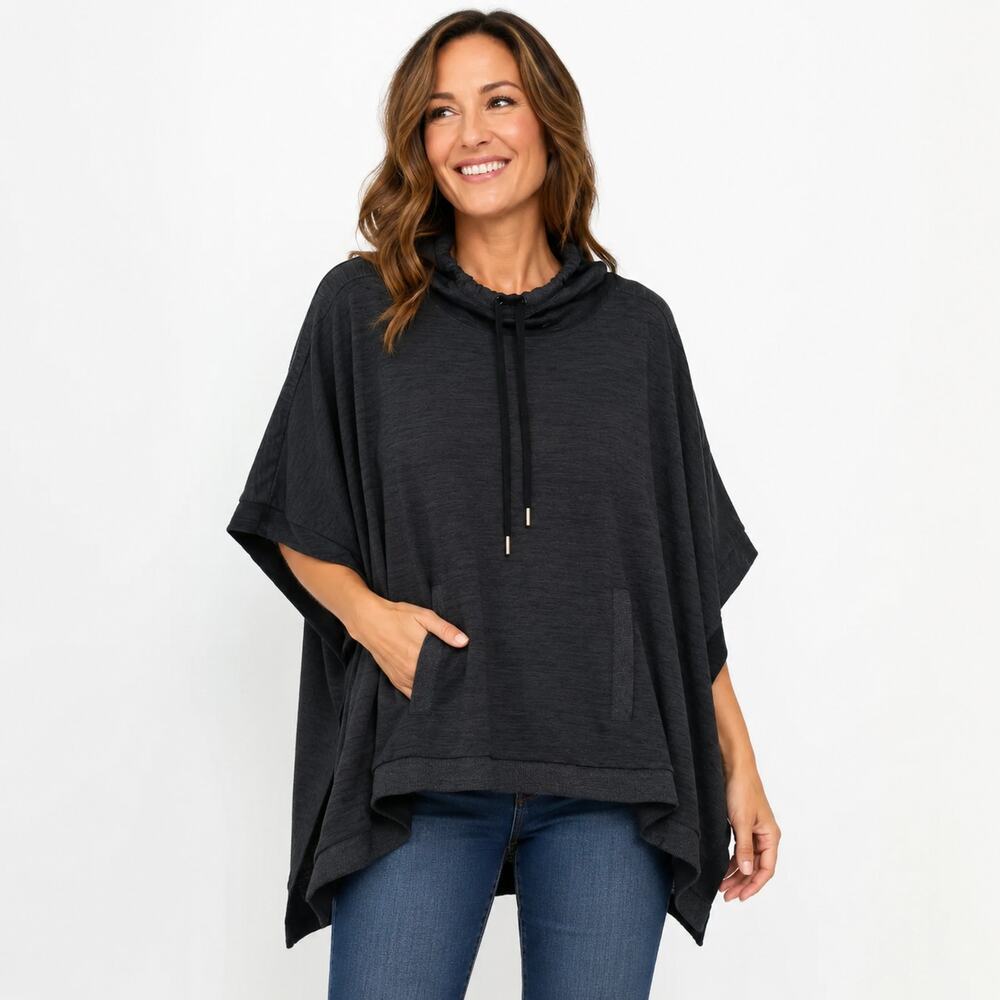 Y2K Athleta Sweater Size S Techie Sweet Blissful Hooded Poncho Oversize